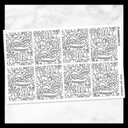 Pool Day / Doodle Underlay 2.0 / Foiled